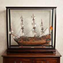 Load image into Gallery viewer, San Felipe Large Table Top Display Hand Painted Decorative Boat - Brown