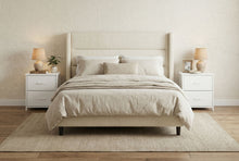 Load image into Gallery viewer, Fabric Metal And Wood Two Drawer Dresser (Set of 2) - White