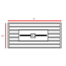 Load image into Gallery viewer, Outdoor 43" Rectangular Fire Pit Table With Adjustable Flame Control - White