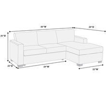 Load image into Gallery viewer, Modern L-Shaped Sectional Sofa