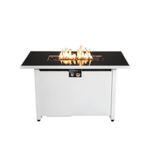 Load image into Gallery viewer, Outdoor 43" Rectangular Fire Pit Table With Adjustable Flame Control - White