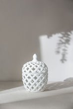 Load image into Gallery viewer, Ballas - Bird Lidded Jar - White