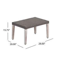 Load image into Gallery viewer, Savannah - Outdoor Wicker And Ottoman - Gray