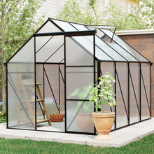 Load image into Gallery viewer, Polycarbonate house Raised Base And Anchor Aluminum Heavy Duty Walk-In houses For Outdoor Backyard In All Season