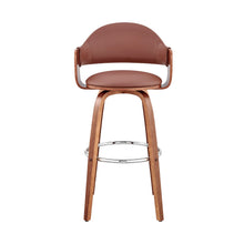 Load image into Gallery viewer, Swivel Low Back Bar Height Bar Chair - Brown