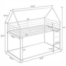 Load image into Gallery viewer, House Bunk Bed With Built In Ladder