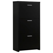 Load image into Gallery viewer, 3 Drawer Shoe Rack - Black