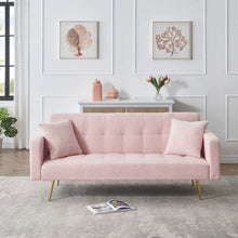 Load image into Gallery viewer, Teddy Fleece Sofa Bed With Luxurious Throw Pillows