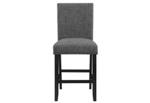 Load image into Gallery viewer, 26" Wood Counter Height Bar Chairs (Set of 2) - Gray / Black