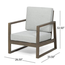 Load image into Gallery viewer, Nexusia - Outdoor Acacia Wood Club Chair With Slat Design