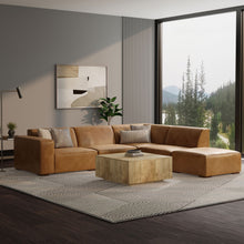 Load image into Gallery viewer, Rex - Handcrafted Sectional Sofa And Ottoman