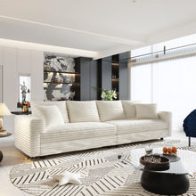 Load image into Gallery viewer, 4 Seat Sofa, Modern Comfy Upholstered Sofa Cloud Couch, Deep Seat Couches With Soft Pillows