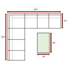 Load image into Gallery viewer, Comfortable Modern Patio Rattan Sectional Set With Cushions