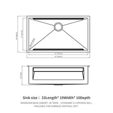 Load image into Gallery viewer, Undermount Kitchen Sink, Single Bowl With Ledge Workstation, 16 Gauge Stainless Steel - Brushed Nickel