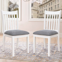 Load image into Gallery viewer, Modern Dining Chair, Wooden Back, Cushion Seats (Set of 2)