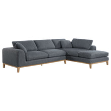 Load image into Gallery viewer, Harlan - L-Shape Upholstered Sectional With Pillows - Gray