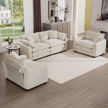Load image into Gallery viewer, Elegant Oversized Sectional Sofa Set With Deep Seats And Flexible Layout