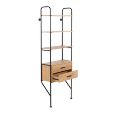 Load image into Gallery viewer, Lean - Industrial Bookcase - Black / Brown