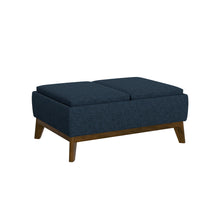 Load image into Gallery viewer, Reversible Tray Ottoman - Blue
