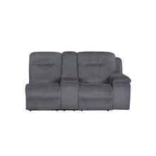 Load image into Gallery viewer, Teddy - RAF Console Loveseat With Power Headrest & Footrest - Gray