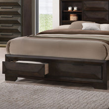 Load image into Gallery viewer, Contemporary Style Bed With Bookcase Headboard And Footboard Storage