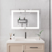 Load image into Gallery viewer, Medicine Cabinet With LED Vanity Mirror, Anti-Fog, Waterproof, Dimmable With Touch Switch