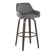 Load image into Gallery viewer, Daniella - Contemporary Fixed Height, Barstool With Swivel With Round Footrest (Set of 2)
