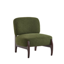 Load image into Gallery viewer, Modern Boucle Lounge Chair With Solid Wood Fram