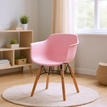 Load image into Gallery viewer, Heavy Duty Plastic And Wood Juvenile Side Chairs (Set of 4) - Pink