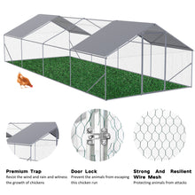 Load image into Gallery viewer, Outdoor Chicken Coop Large Space With Safety Features - Silver Gray