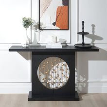Load image into Gallery viewer, Console Table With Circular Art Decor For Living Room - Multi
