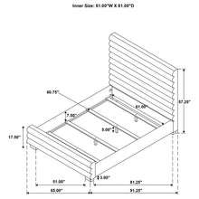 Load image into Gallery viewer, Queen Bed With Textured, And Tufted Headboard - Gray
