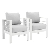 Load image into Gallery viewer, Modern All-Weather Patio Armchairs & Thick Cushions (Set of 2)