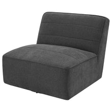 Load image into Gallery viewer, Manhattan - Swivel Tufted Chair Armless Accent Chair, 360 Degree Swivel Base - Charcoal
