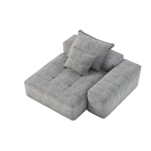 Load image into Gallery viewer, Modern Oversized Modular Sectional Sofa, Sparkling Fabric Soft Cushion Sofa With 2 Pillows