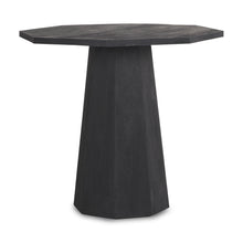 Load image into Gallery viewer, Solid Wood Hexagonal Pedestal End Table - Black