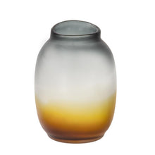 Load image into Gallery viewer, Ombre Round Table Vase (574233) - Charcoal / Orange