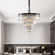Load image into Gallery viewer, Metal Chandelier Ceiling Light - Black