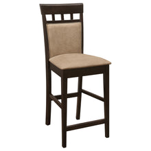 Load image into Gallery viewer, Upholstered Counter Height Stools (Set of 2) - Beige / Brown