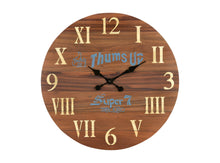 Load image into Gallery viewer, Silent Analog Round Wall Clock (554637) - Brown