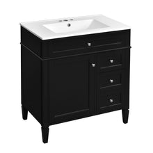 Load image into Gallery viewer, Bathroom Vanity With Top Sink, 2 Drawers & Tip Out Drawer