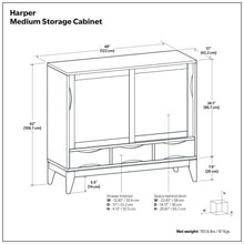 Load image into Gallery viewer, Harper - Storage Cabinet - Black