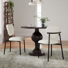 Load image into Gallery viewer, Modern Upholstered Dining Chairs With Metal Legs (Set of 2) - Beige