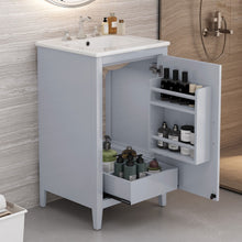 Load image into Gallery viewer, Modern Bathroom Vanity With Sink, Functional Drawer, Soft- Closing Door