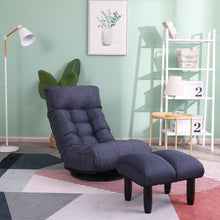 Load image into Gallery viewer, Adjustable Japanese Reclining Floor Chair Sofa With Metal Frame For Living Room