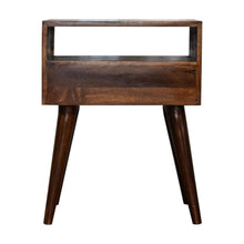 Load image into Gallery viewer, 22" One Drawer Solid Wood Nightstand - Chestnut