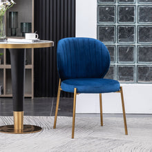 Load image into Gallery viewer, Amoa - Contemporary Velvet Upholstery Dining Chair - Blue