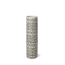 Load image into Gallery viewer, Geometric Cylinder Table Vase - Cream