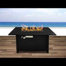 Load image into Gallery viewer, Outdoor Fire Pit Table With Lid, - Black