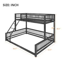 Load image into Gallery viewer, Bunk Bed With Ladder And Safety Guardrails